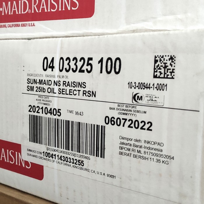 

Q12 Kismis Sun Maid, Raisins Sunmaid Repack 250Gr Dw51qs