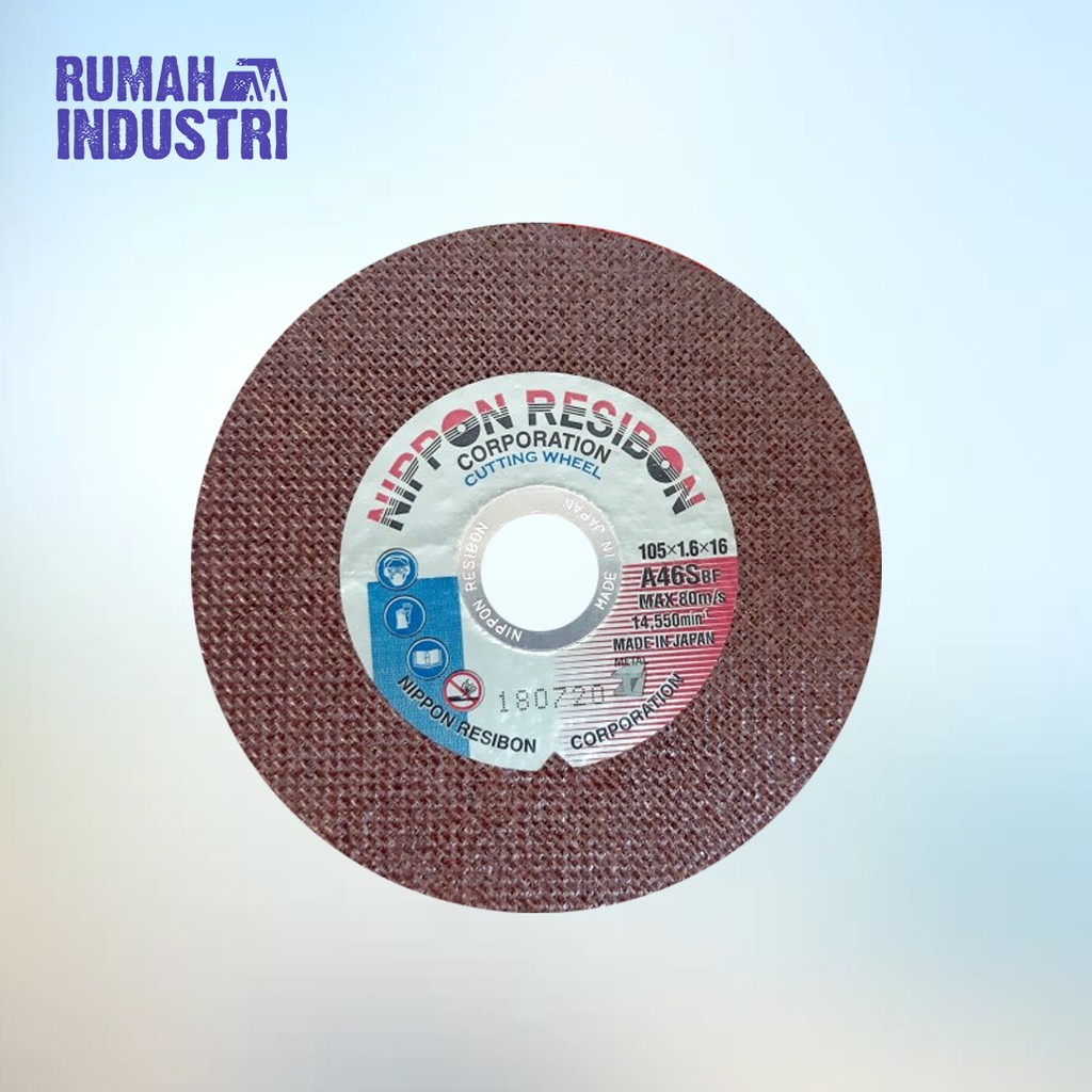 ASLI JEPANG Batu Mata Gerinda Fleksibel Potong Cutting Wheel Nippon Resibon 4 x 1.6