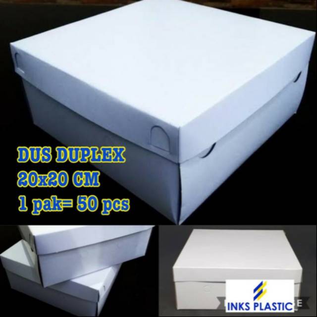 

DUS DUPLEX PUTIH 20X20CM (50pcs)