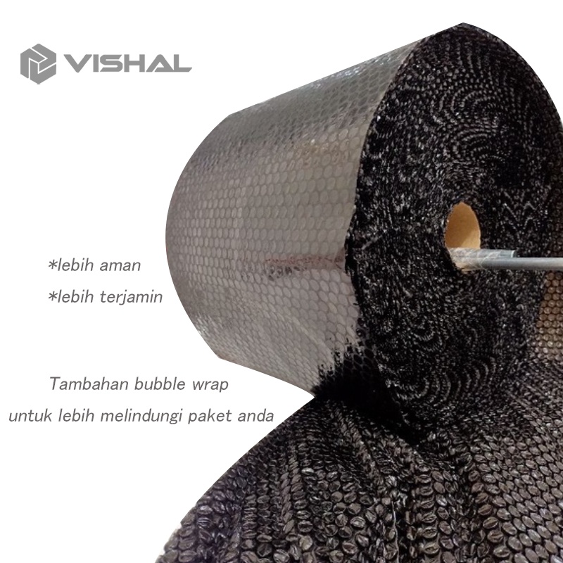 VISHAL Hitam Bubble Wrap / Peran Bungkus Gelembung /Tambahan Untuk Extra Secure