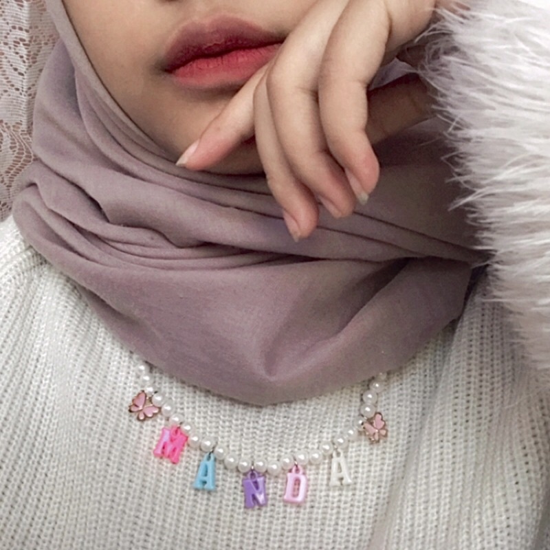 Beads Necklace Alphabet | Custom Nama