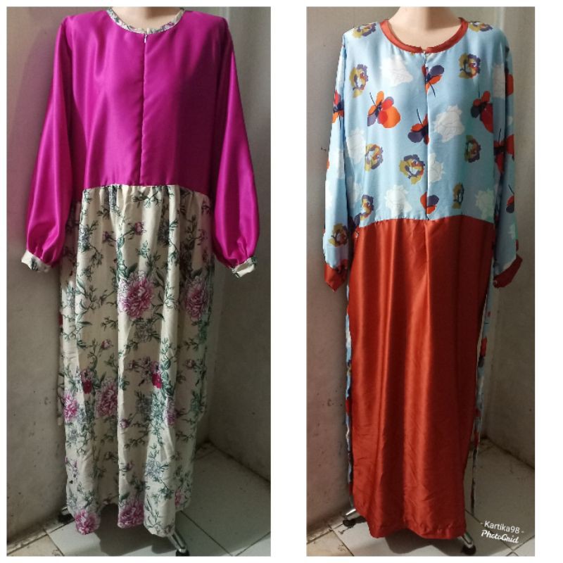 Jumbo Gamis Maxmara Kombinasi, XL - XXL