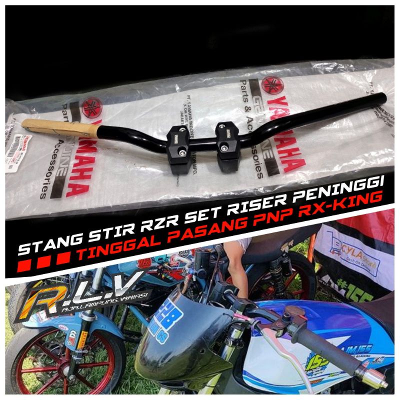STANG RXZ RZR ORIGINAL + RISER PNP YAMAHA RX KING VIXION UNIVERSAL
