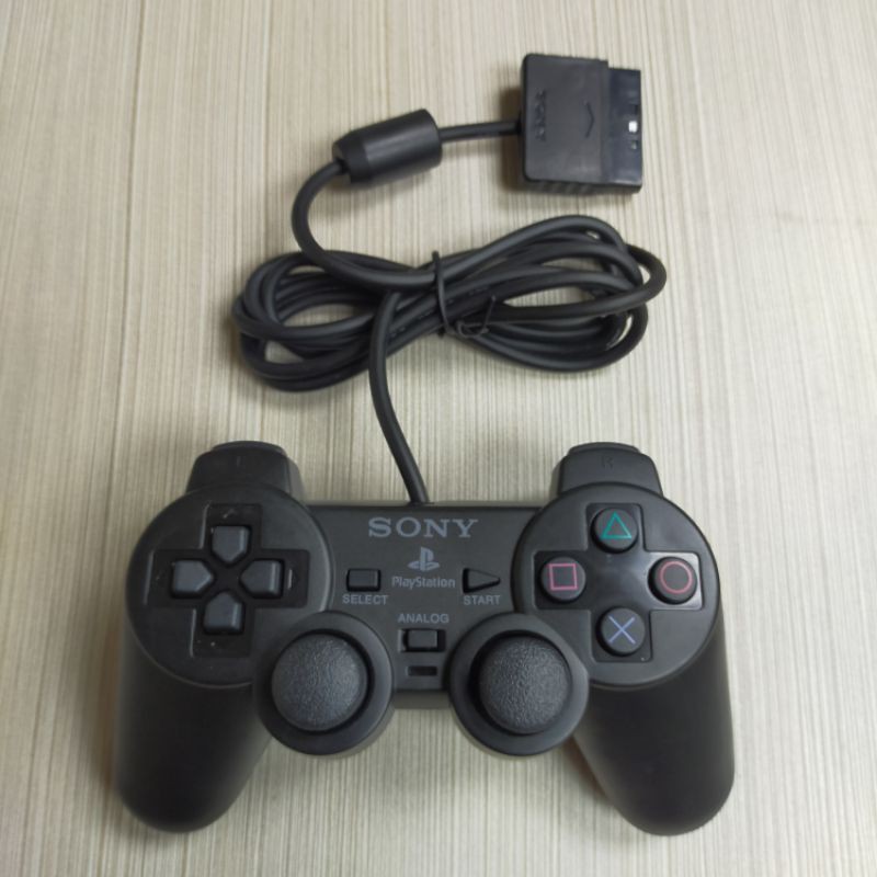 STIK STICK CONTROLLER PS2 GETAR WARNA HITAM