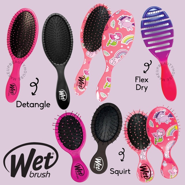 THE WET BRUSH Detangler Ori / Squirt / Flex Dry / Pop n Go-7