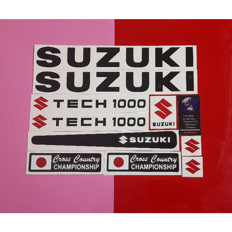 Stiker Sepeda Suzuki Tech 1000