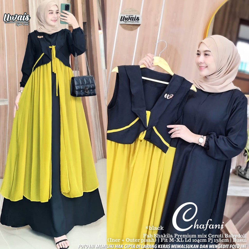 GAMIS UWAIS ORIGINAL CHAFANI DRESS NEW ARRIVAL