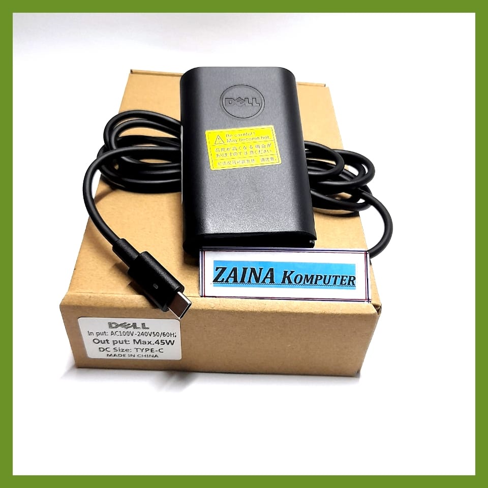 45W USB C Adaptor Laptop Charger UNTUK Dell XPS 13 9365 9370 9380 DELL XPS 12 Garis Lintang 7275 737