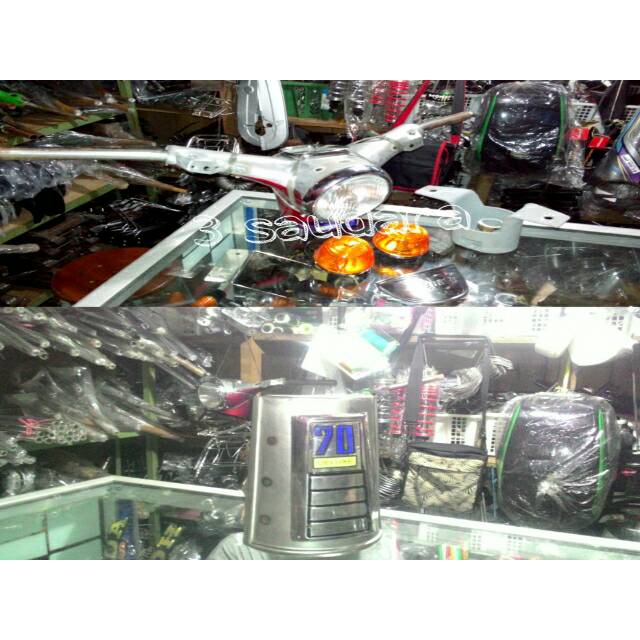 Kepala Set Honda c70 Full Set Komplit + Panel dan Emblem
