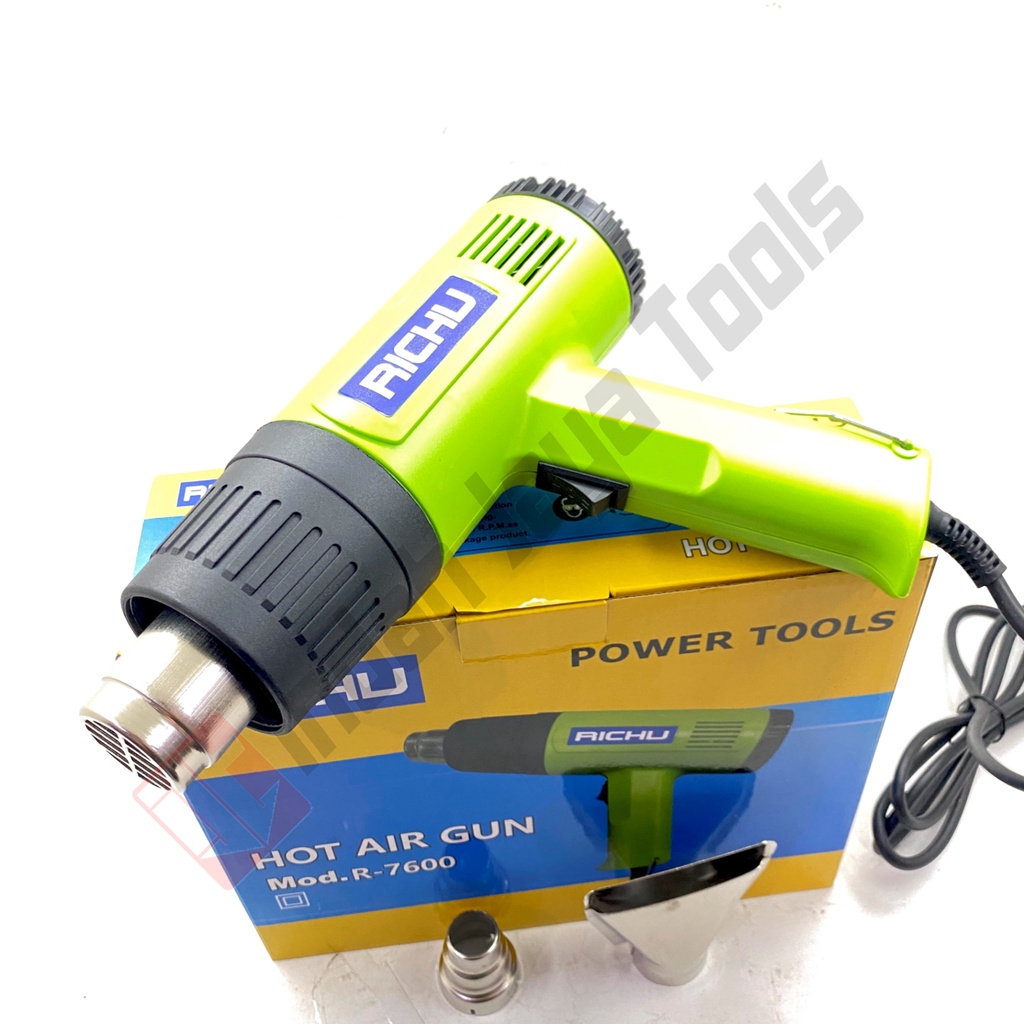 RICHU R-7600 Heat Gun 1500 Watt - Hot Air Gun Pistol Pemanas