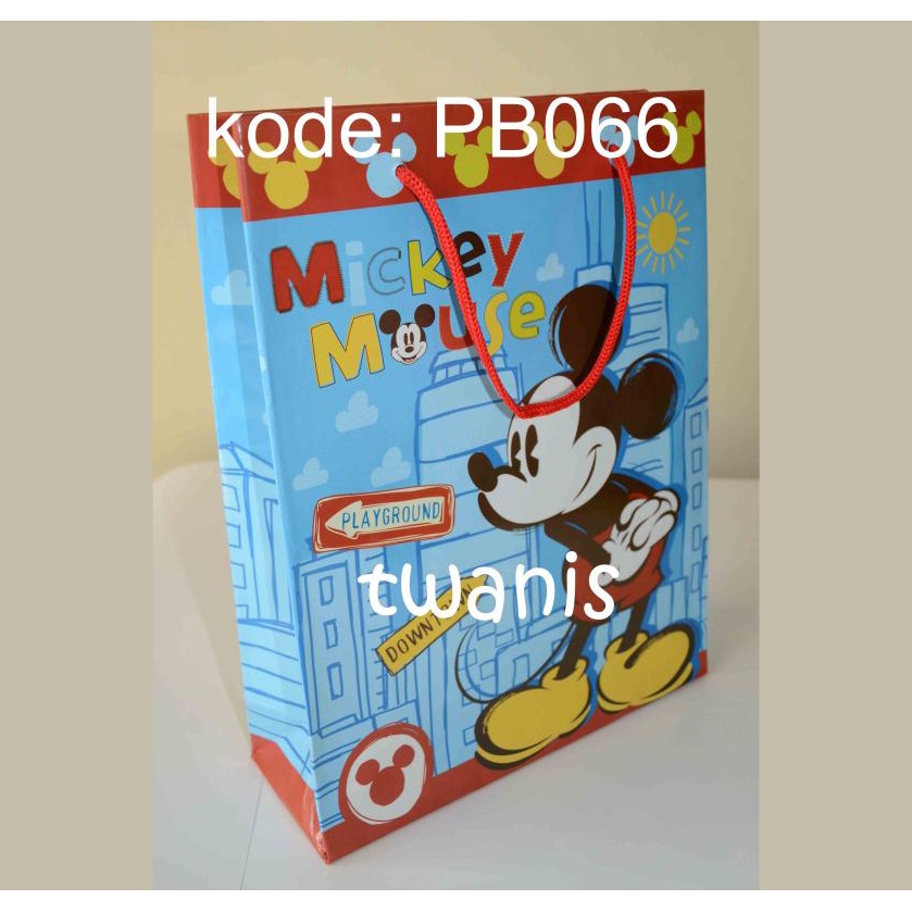 

TAS KADO PAPER BAG TAS KERTAS GOODIE BAG MICKEY MOUSE ISI 3 TAS