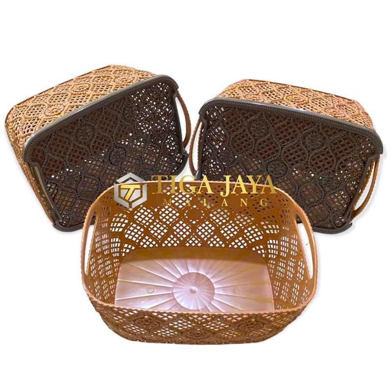 BERKATAN/SYUKURAN KERANJANG ASOKA - CAPUCINO - KERANJANG TUTUP - KERANJANG PLASTIK - SERBAGUNA