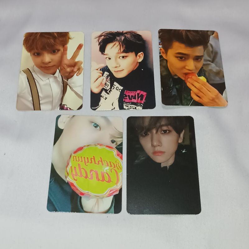 photocard exo baekhyun suho xiumin chen delight city light night exodus sing for you love me right m