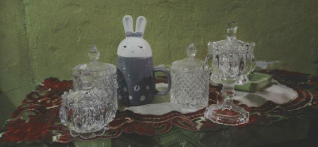 Toples Glass Canister Toples Kue Permen