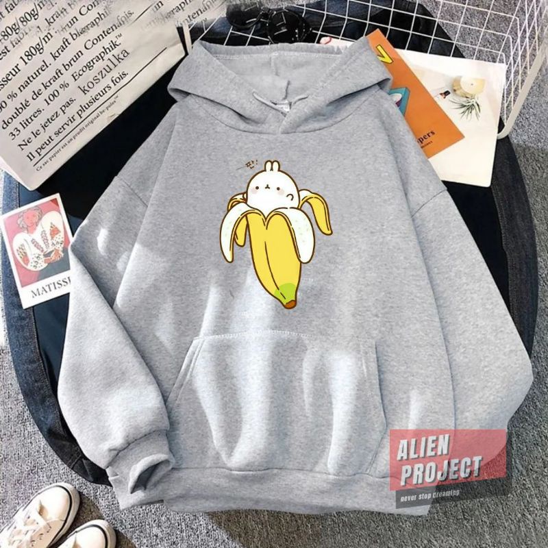 Alien Project Hoodie Banana Hoodie cewek Hoodie Wanita