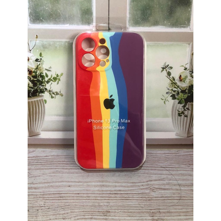 CASE IPHONE 13 PRO MAX SILIKON CASE NEW RAINBOW COVER