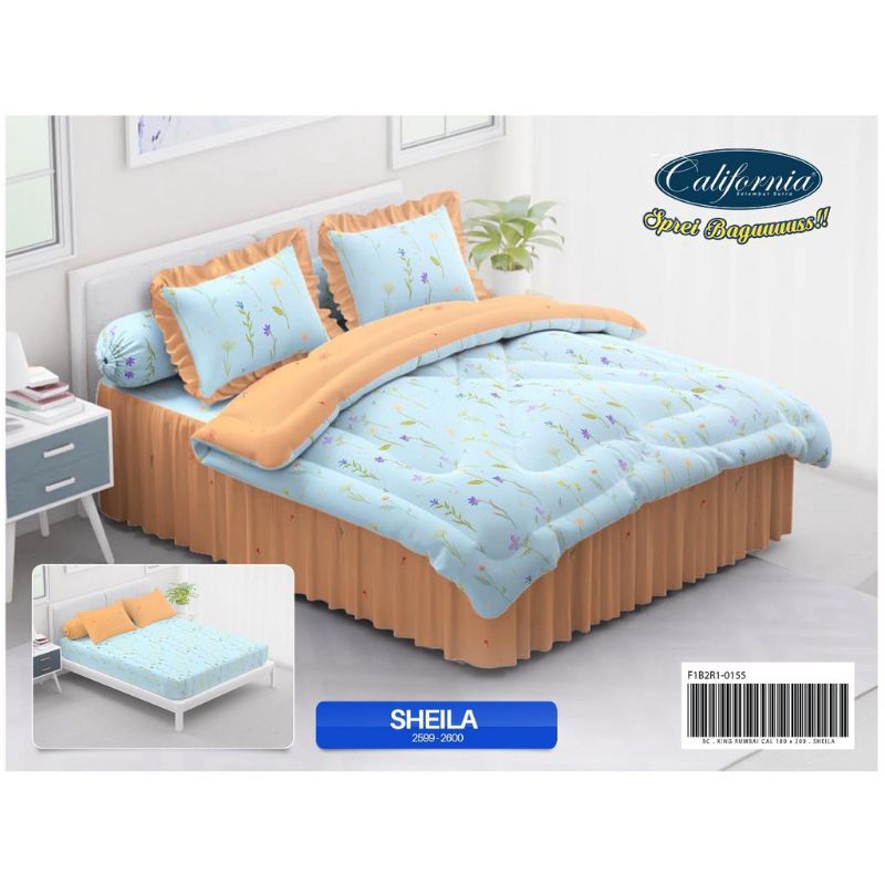 Bedcover California 180x200 / Bed Cover Set California Rumbai Sheila King 180x200
