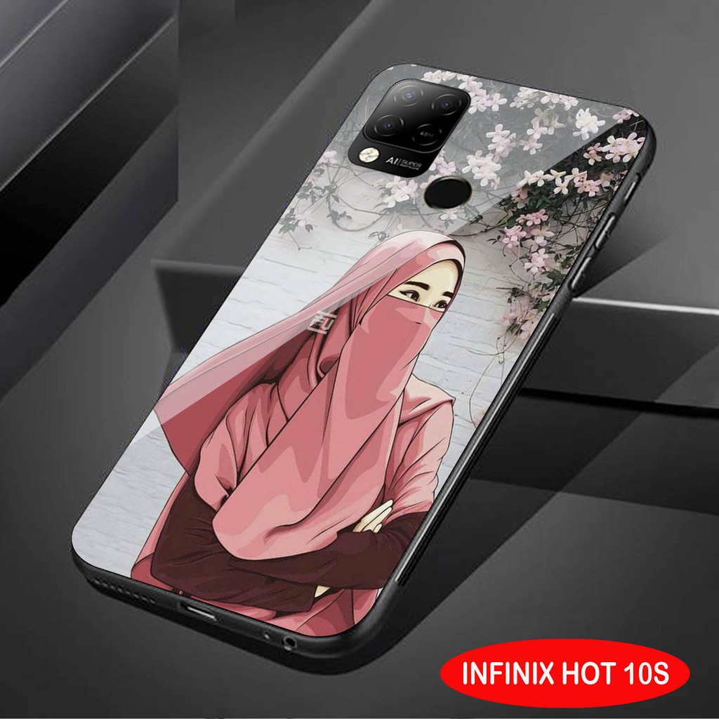 [H19] Softcase Glass Kaca Infinix Hot 10S - Casing Hp Infinix Hot 10S  - Case Hp Infinix Hot 10S