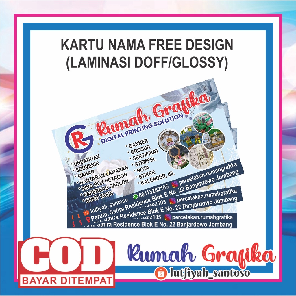 

KARTU NAMA FREE DESIGN (LAMINASI DOFF/GLOSSY)