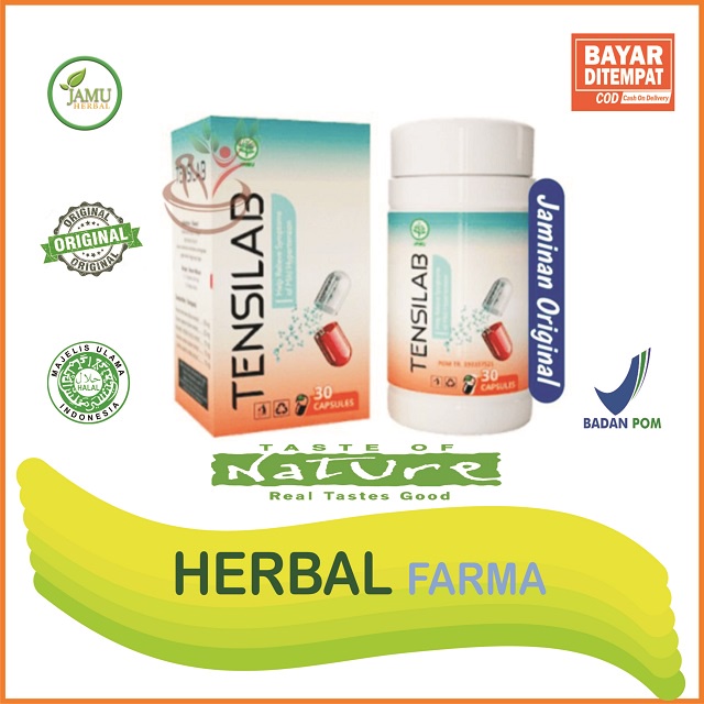 TENSILAB Asli Obat Hipertensi Herbal Mengobati Darah Tinggi Pembersih Pembuluh Darah Original