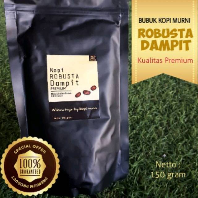 

Kopi Robusta PREMIUM DAMPIT minuman dari biji kopi asli asli murni tulen 150grb 2 pack murah promo