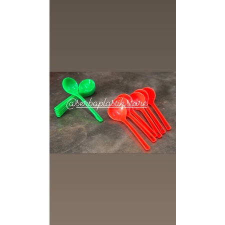 Sendok sop / sendok es buah / centongan / sendok kuah plastik warna