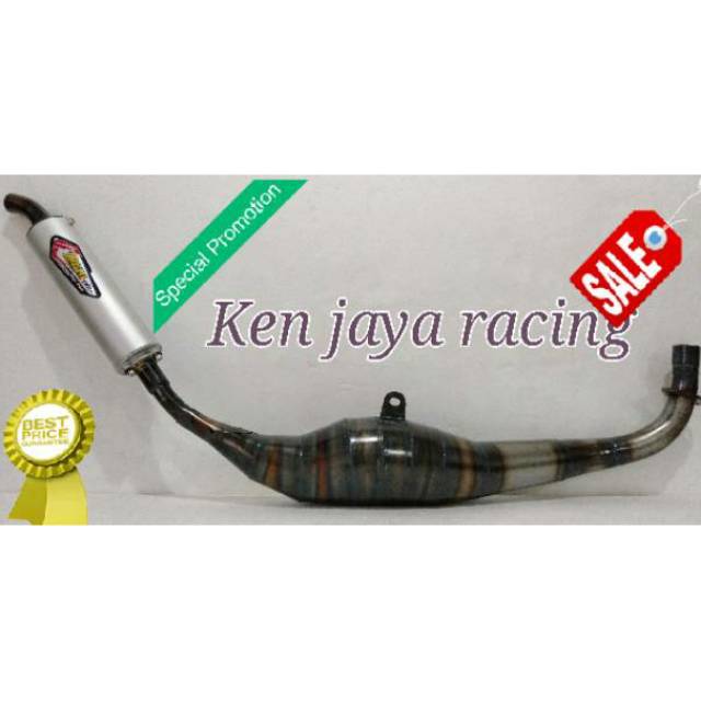 Knalpot racing FIZ R Creampie plat Kolong Scorpio Kalajengking