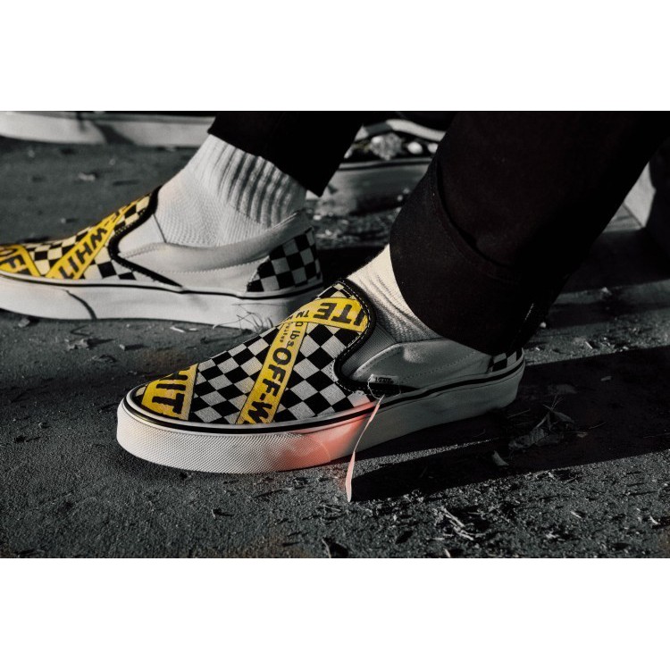 slip on vans off white