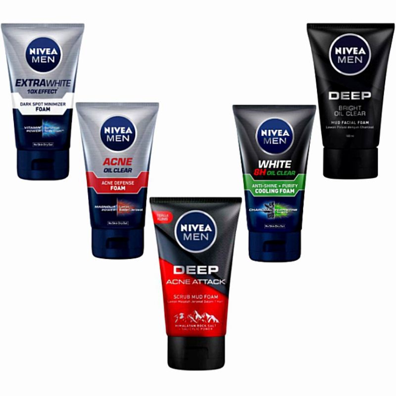 ✿ELYSABETHME✿ Nivea MEN facial foam face wash sabun cuci muka wajah bersih memutihkan