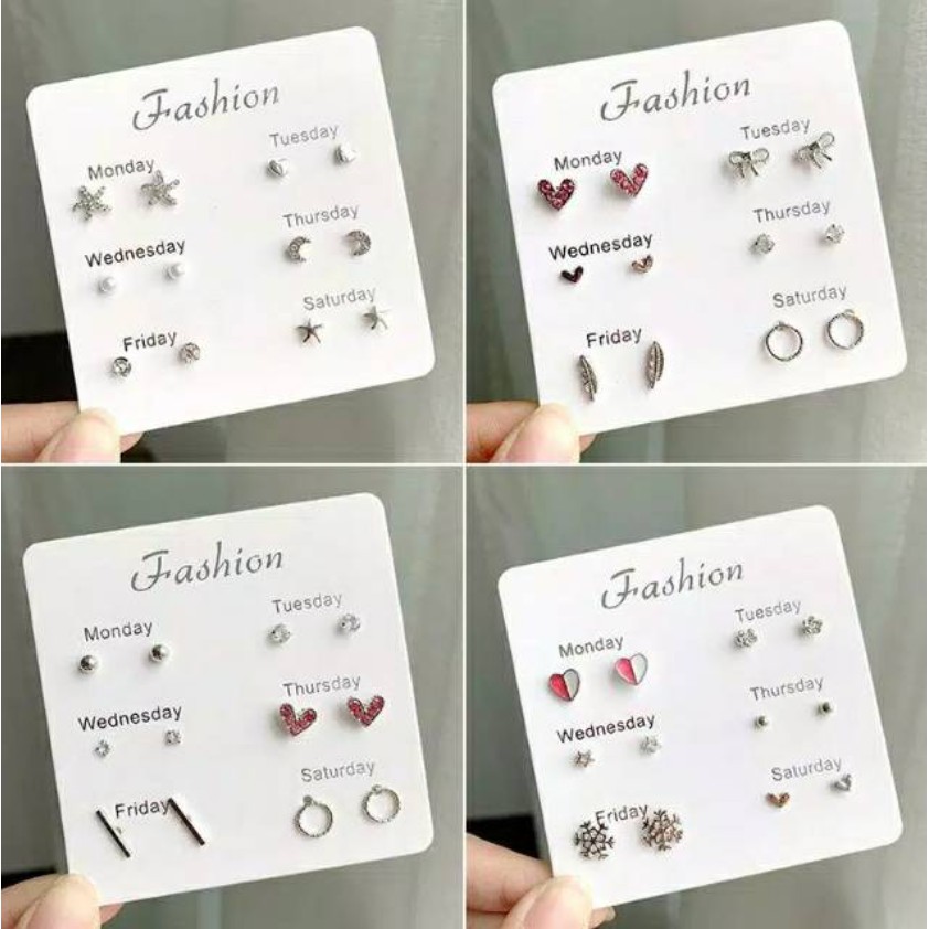 Anting Tusuk Simple Korea 1 set