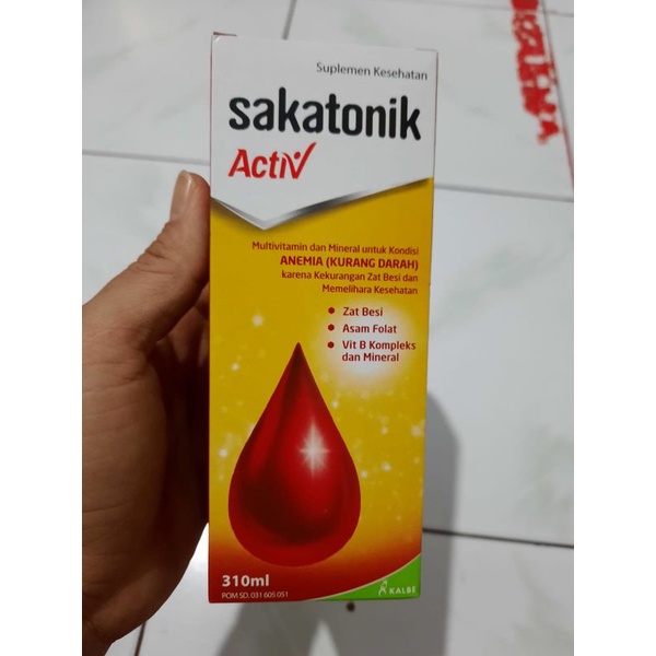 Sakatonik Liver / Sakatonik Activ Sirup 100ml & 300 ml, vitamin penambah darah