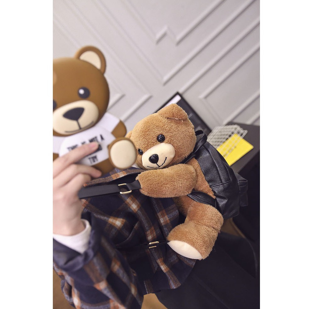 [LOGU] Tas beruang, Tas boneka 3D, Tas couple ibu dan anak, tas beruang pakai tas-4