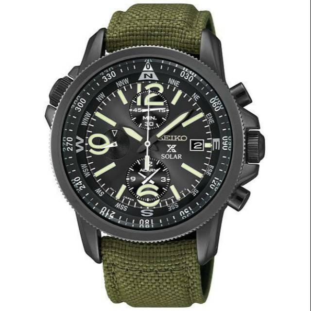 SEIKO Prospex SSC295 Military Garansi Resmi 1 Tahun Solar Watch Original SSC295P1 Jam Tangan Pria