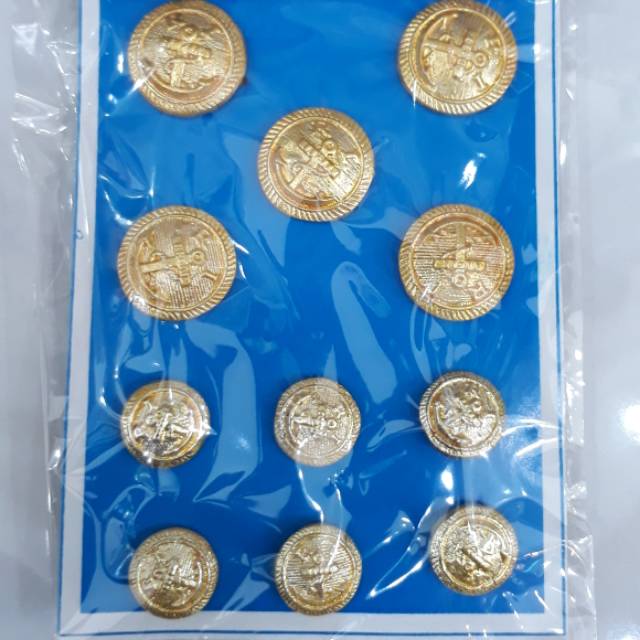 KANCING JAS PDU PELAYARAN KANCING JANGKAR SERAGAM PELAYARAN PELAUT AL KANCING GOLD KANCING JAS NIKAH