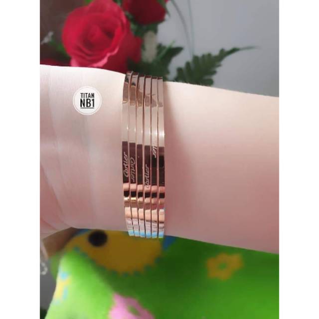 Gelang keroncong titanium