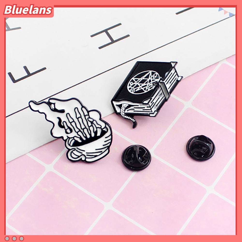 Bluelans Pin Bros Lencana Bentuk Buku Kopi Untuk Unisex