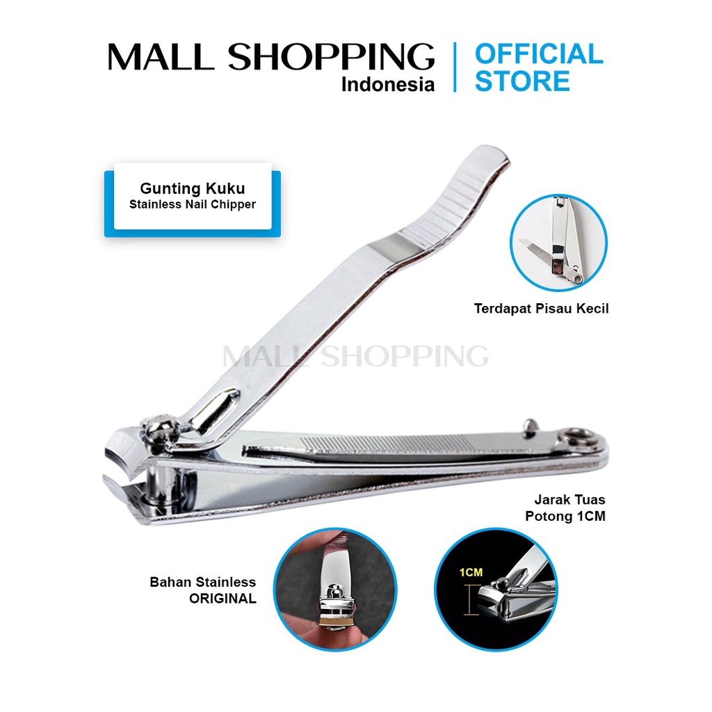 Gunting Kuku Original Stainless Nail Chipper 7 Cm MALL SHOPPING