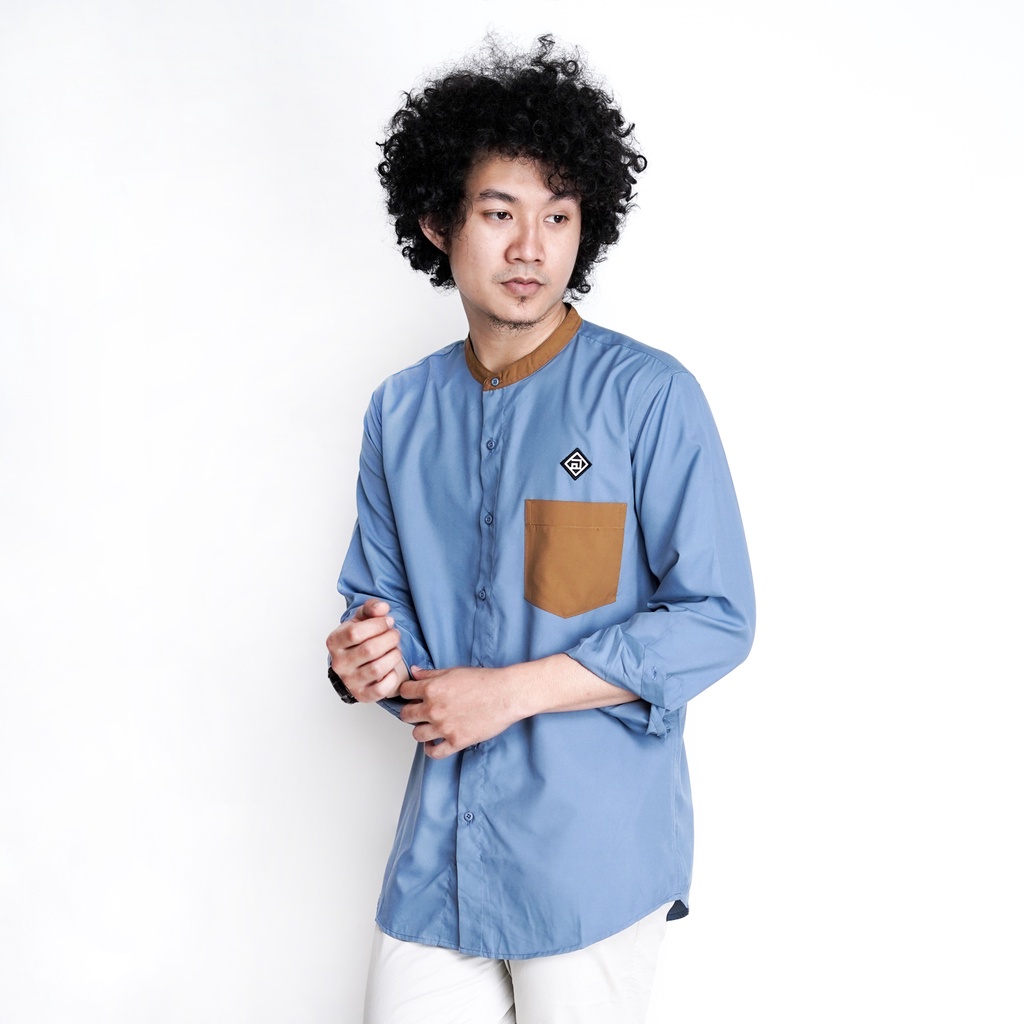 Hisyam Kemeja  Koko Pria  Lengan Panjang Zoltan