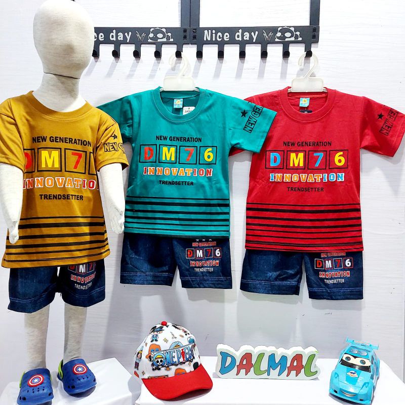 setelan anak laki laki dalmal DM 76