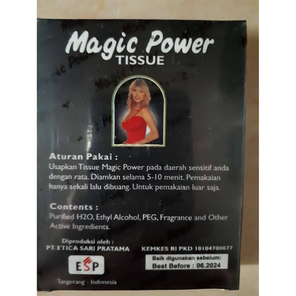 Tissue magic power antiseptic /Magic Power Tissue/ Tisu Magic