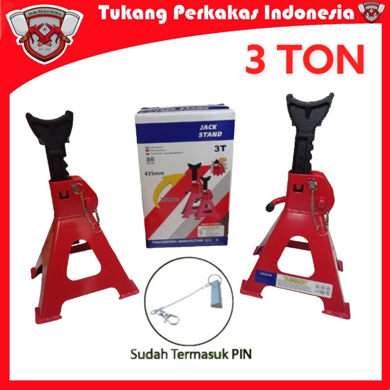 Jack stand mobil 3 ton Tahanan dongkrak 3ton 1set 2buah