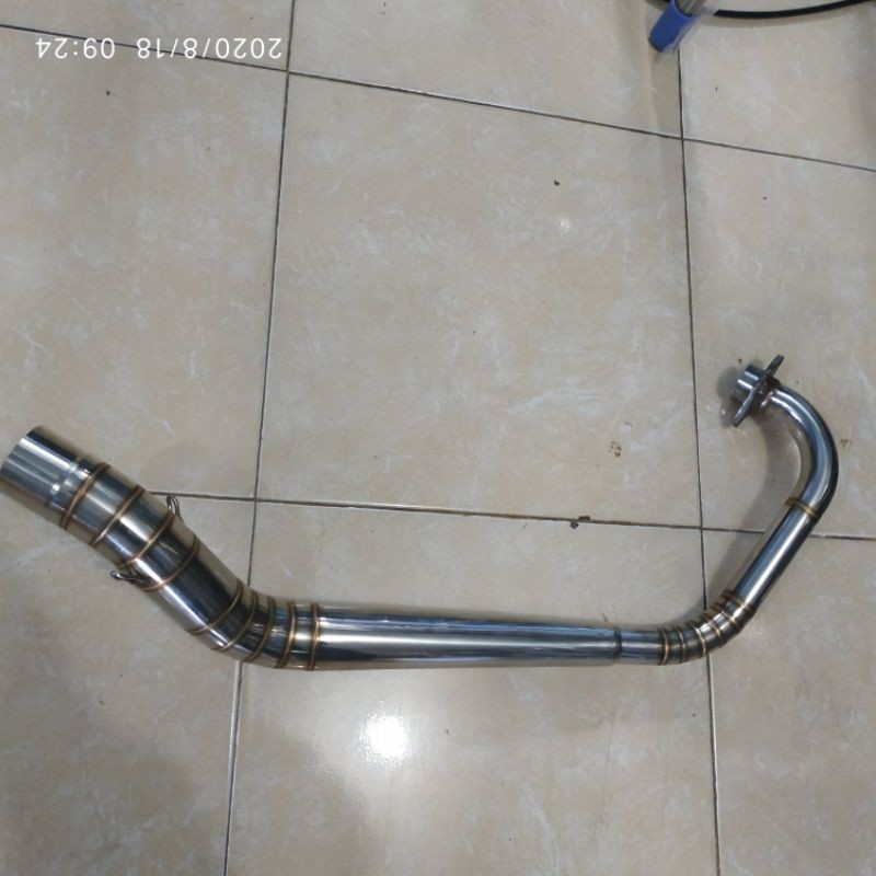 LEHER NON SAMBUNGAN FULL STAINLES SATRIA FU VIXION CB SONIC DLL