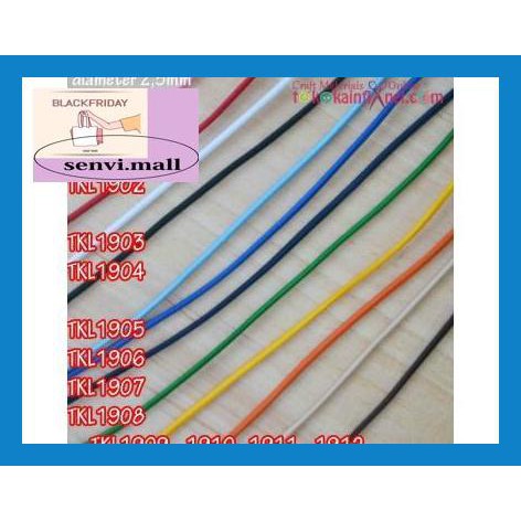 

U9Ytyj- Tkl19 Tali Karet Uk 2,5Mm (Per Meter) - 01 Pink Muda E6Eg6-