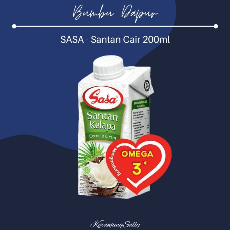 

[1bks x 200ml] SASA Santan Cair 200ml | bumbuvian bumbu dapur