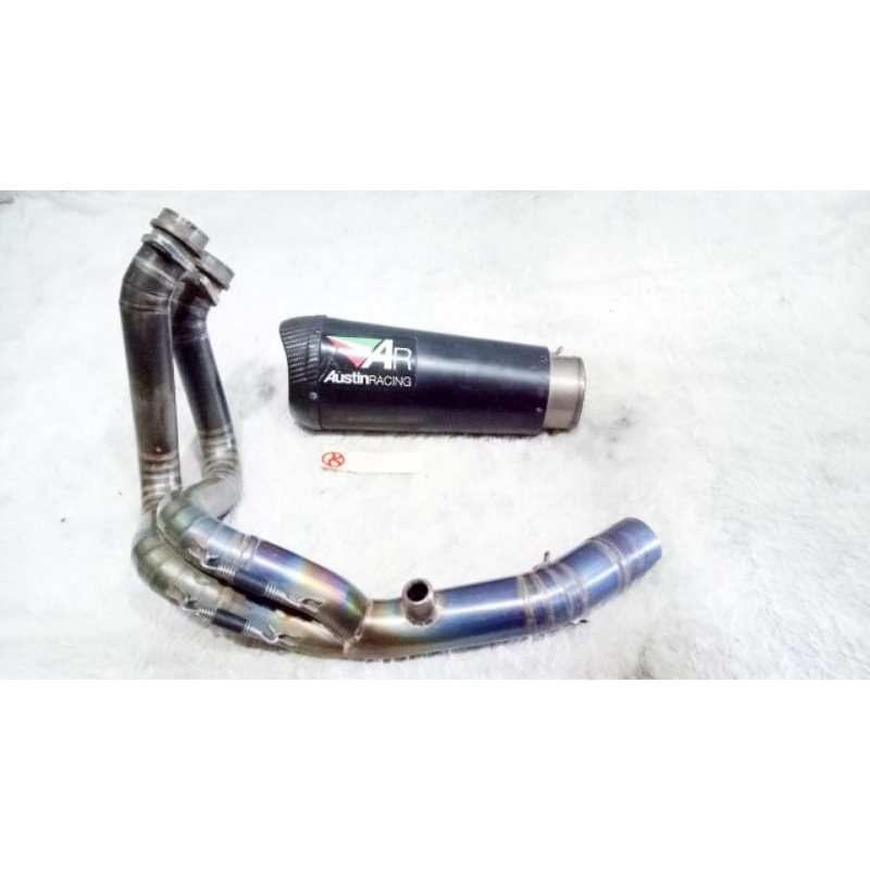 Knalpot AUSTIN Racing Full Sistem ER6N F Versys 650 header R9 titanium