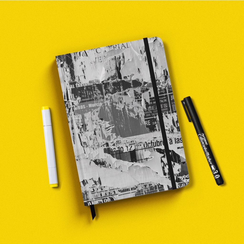 

Buku Tulis Custom Tulisan Tema Abstrak Keren Notebook Hard Cover Ukuran A5 Murah | BrownBooks B44