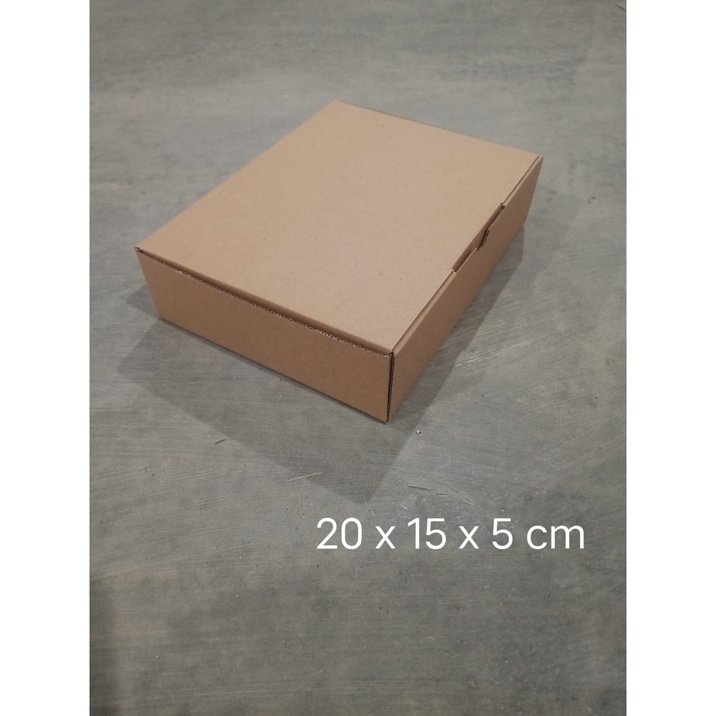 Kardus karton uk. 20 x 15 x 5 cm --Die Cut dan easy usage- multifungsi / aksesories/ dll-1