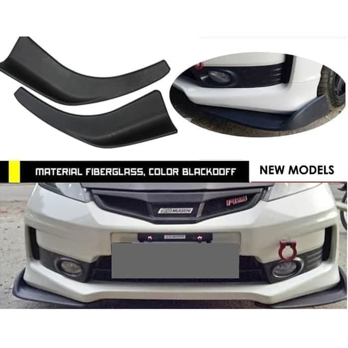 2Pc Sepasang Winglet Bumper Universal Wing Bumper Mobil Bodykit Lis Winglet Depan Mobil