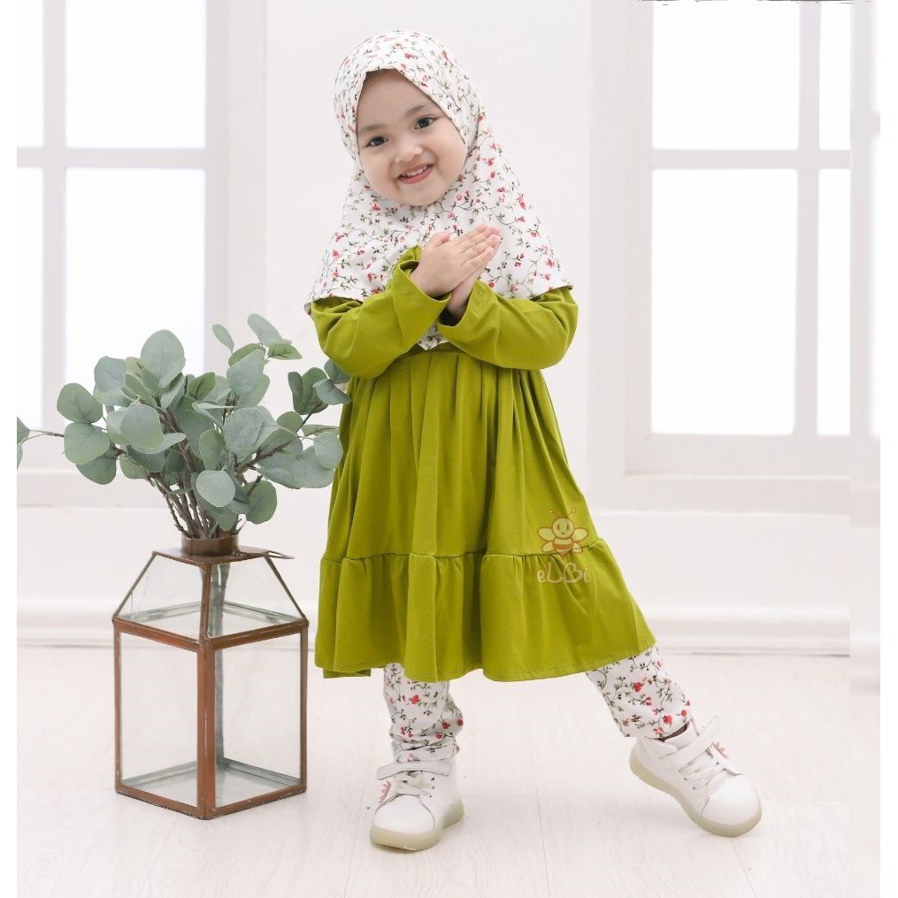 Baju Muslim Anak Perempuan / Baju Muslim Anak Bayi 1 Tahun Taalia / Gamis Anak Cantik