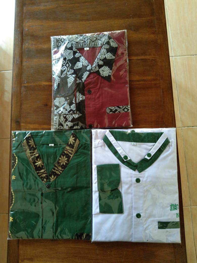 Asifa Batik Hrb026 Kenongo Kemeja Tosca Pendek Pekalongan Padi M L Xl Sogan Tulis Halus Kemeja Batik